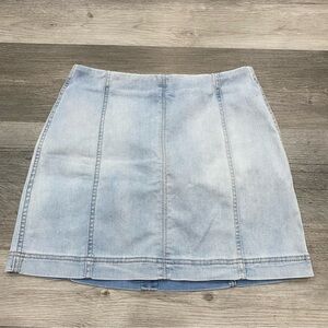 663 wild fable Light Blue Denim Mini Skirt